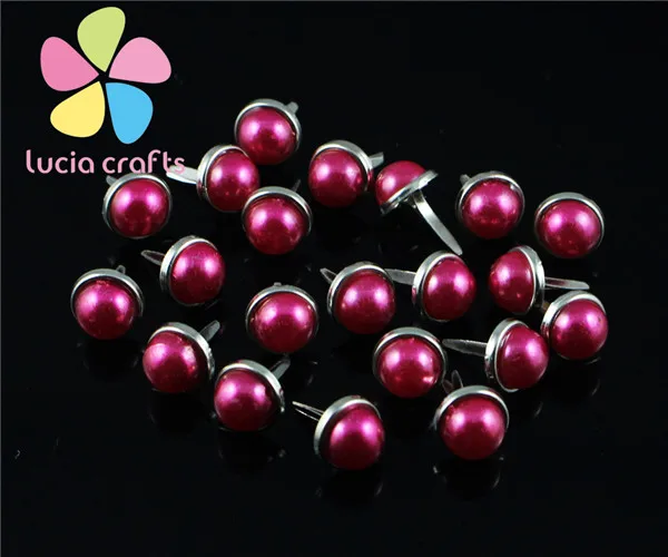 rose red 12pcs Распродажа! 12 шт/24 шт 8 мм опт разноцветные варианты 8 мм Скрапбукинг жемчужные украшения DIY аксессуары G1012 - Цвет: rose red 12pcs