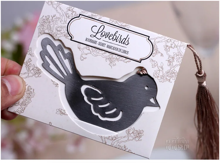Закладка love bird для свадебного торжества Свадебный подарок на вечеринку гостей |