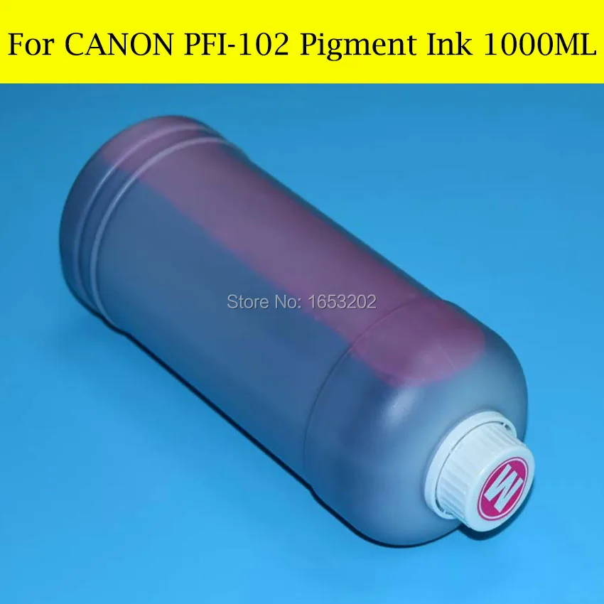 6 литров для Canon PFI-102 пигментные чернила принтера iPF500 iPF510 iPF600 iPF605 iPF610 iPF700 iPF710 iPF720 |