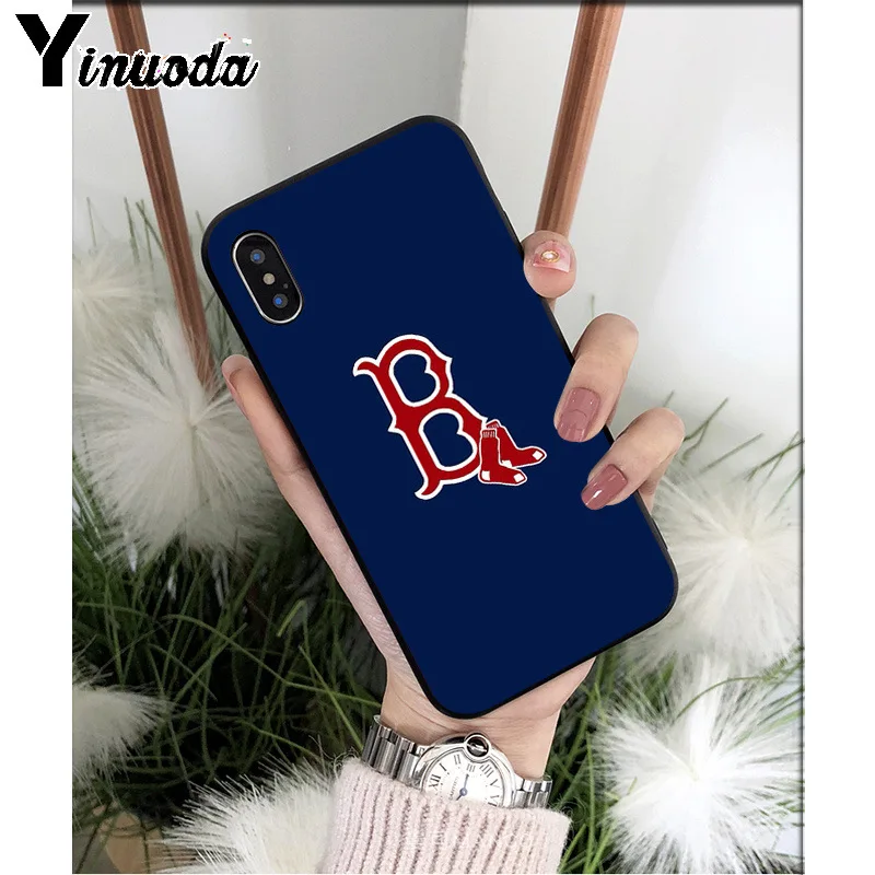 A5 Yinuoda New York Yankees Boston Red Sox бейсбольный Мягкий ТПУ чехол для телефона iPhone X XS MAX 6 6s 7 7plus 8 8Plus 5 5S SE XR - Цвет: A5