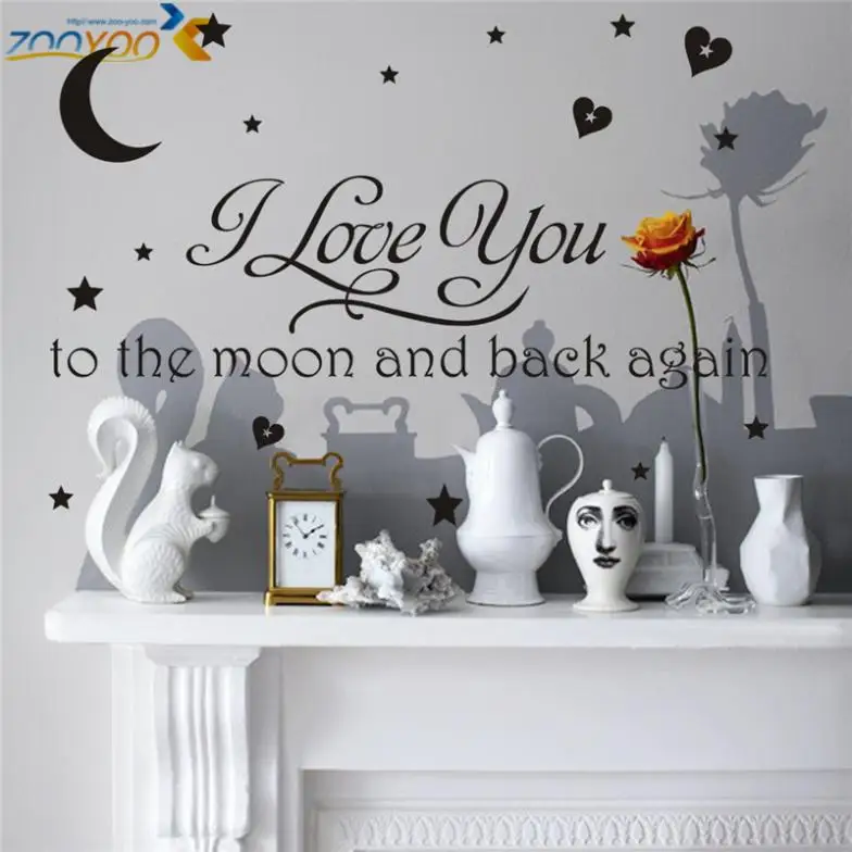 Я люблю тебя на Луну и обратно звезда ребенок младенец дети Дети Виниловая