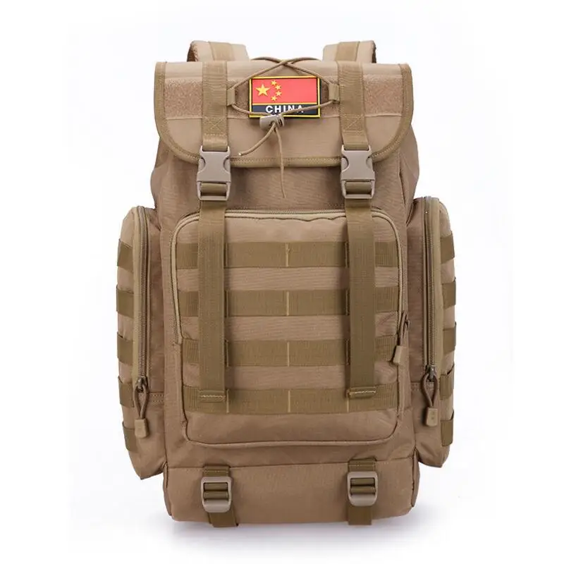 BROWN Jeebel 40L военный тактический рюкзак армейский Molle Водонепроницаемая спортивная сумка рюкзак для альпинизма Открытый походный Кемпинг Охота - Цвет: BROWN