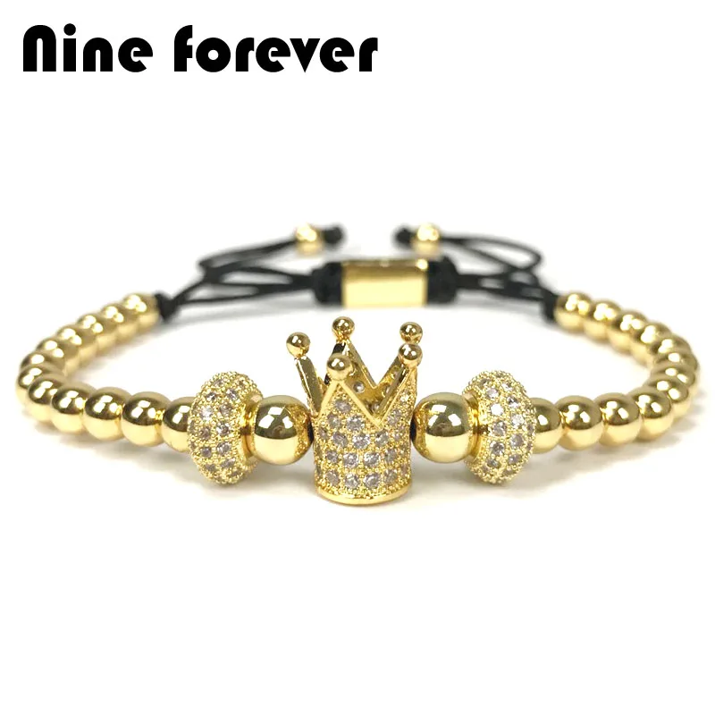 Женский браслет с подвеской Nine forever ювелирные изделия бусины макраме браслеты на