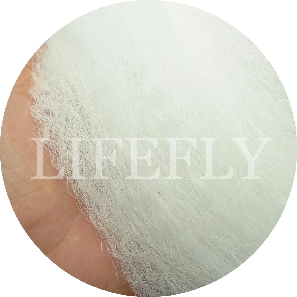 Белый цвет 10 упаковок синтетических волос супер волосы завязывание мушек джиг