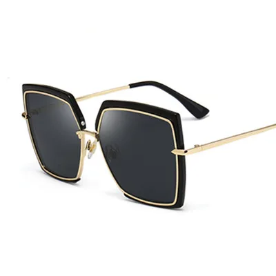 C1 Black Emosnia квадратный Пилот солнцезащитные очки Modis Oculos De Sol feminino роскошные женские брендовые дизайнерские солнцезащитные очки зеркальные очки UV400 - Цвет линз: C1 Black