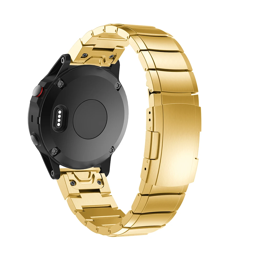 Ремешок из нержавеющей стали для смарт часов Garmin Fenix 5X 5xplus быстросъемный браслет