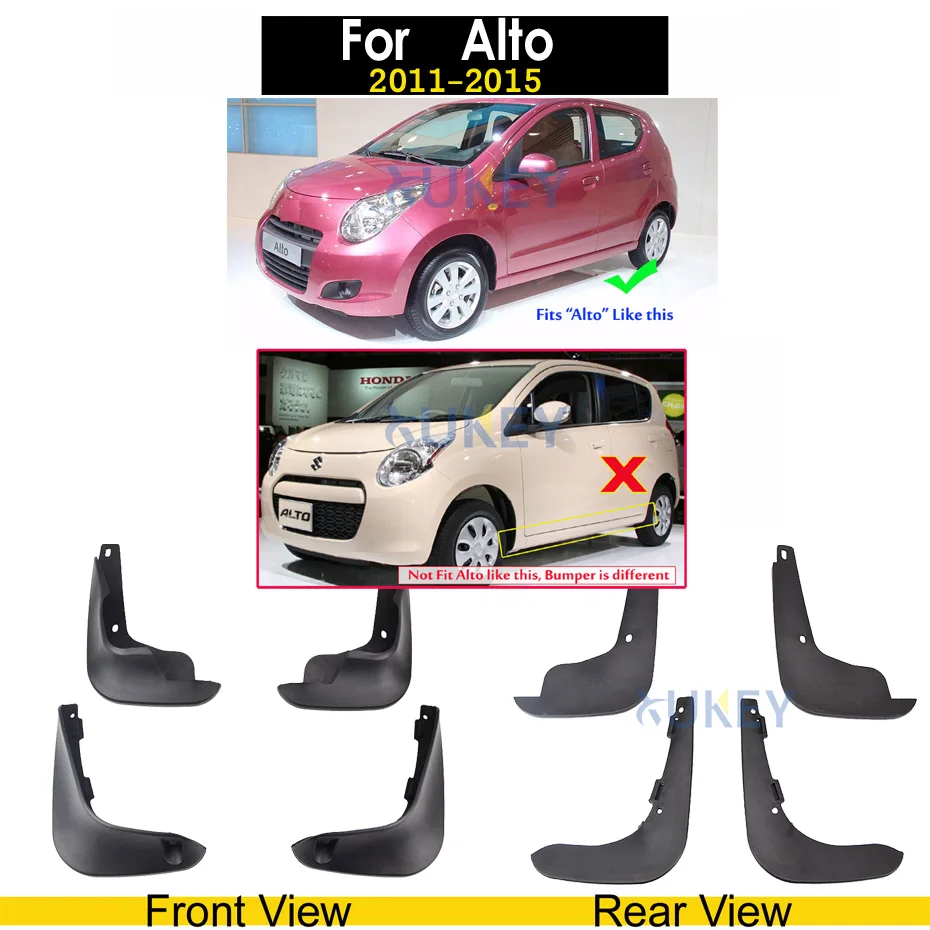 Автомобильные Брызговики для Suzuki Alto Swift SX4 S-Cross Scross Grand Vitara Jimny Escudo Брызговики - Цвет: For Alto 11-15