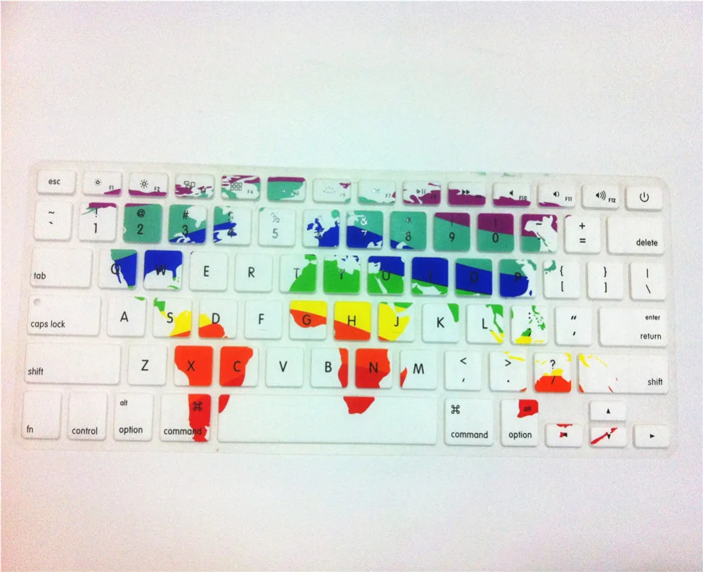 Крутой US TPU Мягкий силиконовый чехол для клавиатуры защитная кожа с картами мира 2