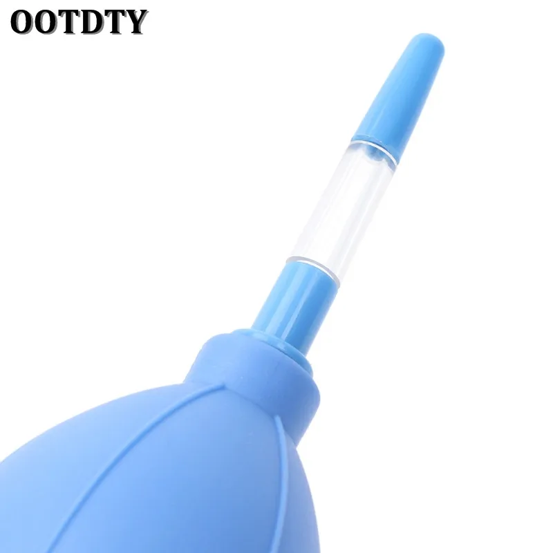 

OOTDTY Blue/Red Flexible Cleaner Rubber Air Pump Lens Blower For Digital Camera Screen Dust