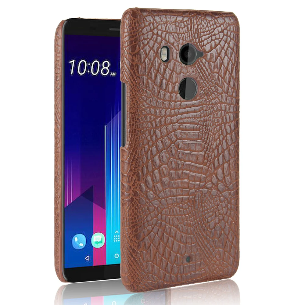 Чехол для HTC U11 Plus / U 11 роскошный чехол из искусственной кожи жесткий пластиковый