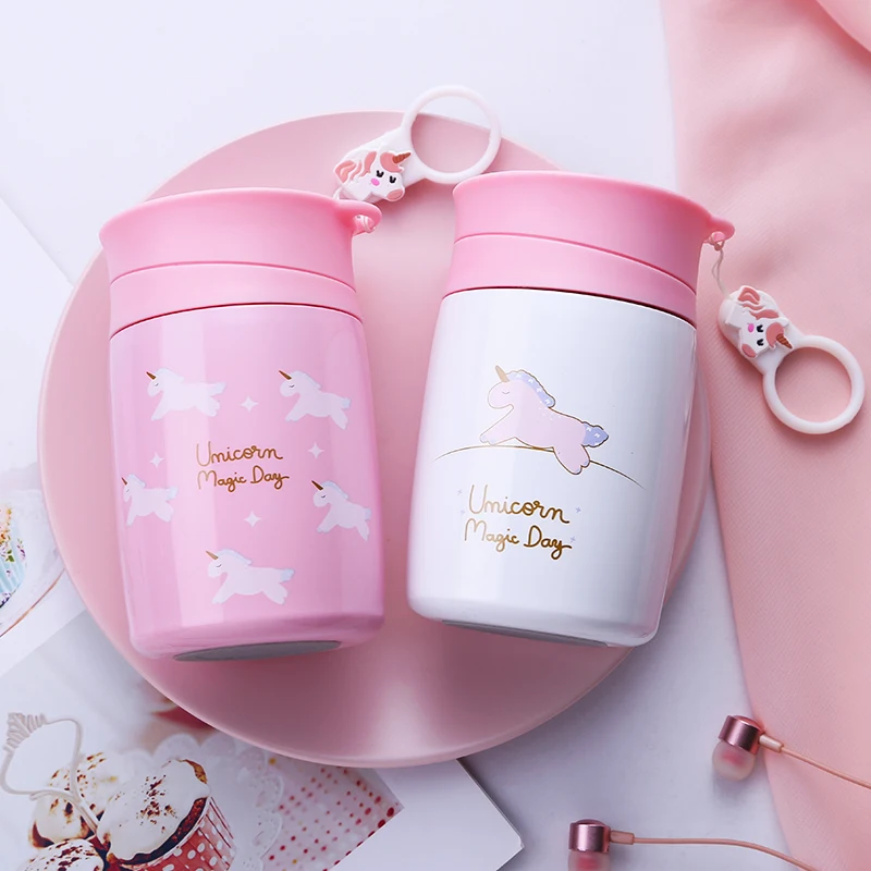 300ml Kids Baby Sweet Unicorn Thermos Bottle Girls Babies Feeding Cup Portable Vacuum Flasks Thermoses Best Christmas Gift | Дом и сад