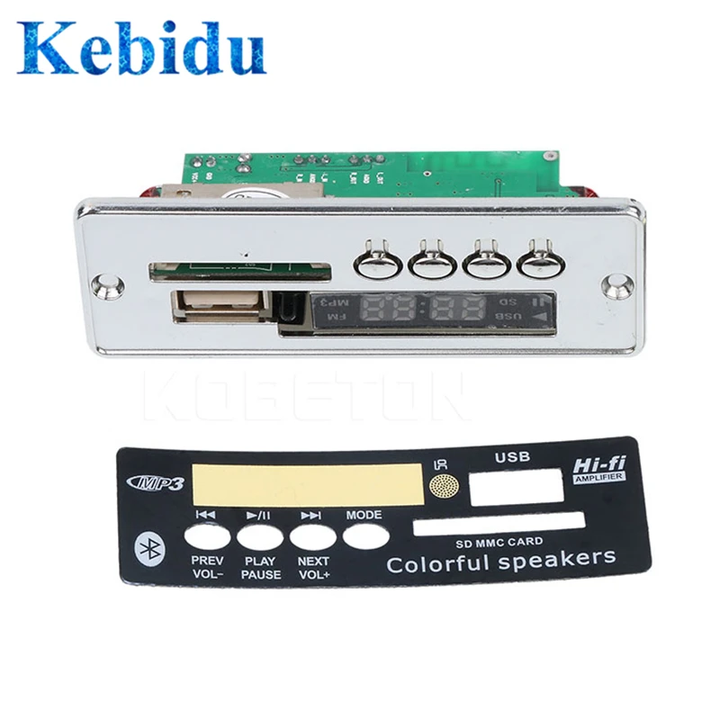 Kebidu JQ D028BT MP3 декодер доска Hands free USB плеер встроенный Bluetooth модуль с пультом ДУ