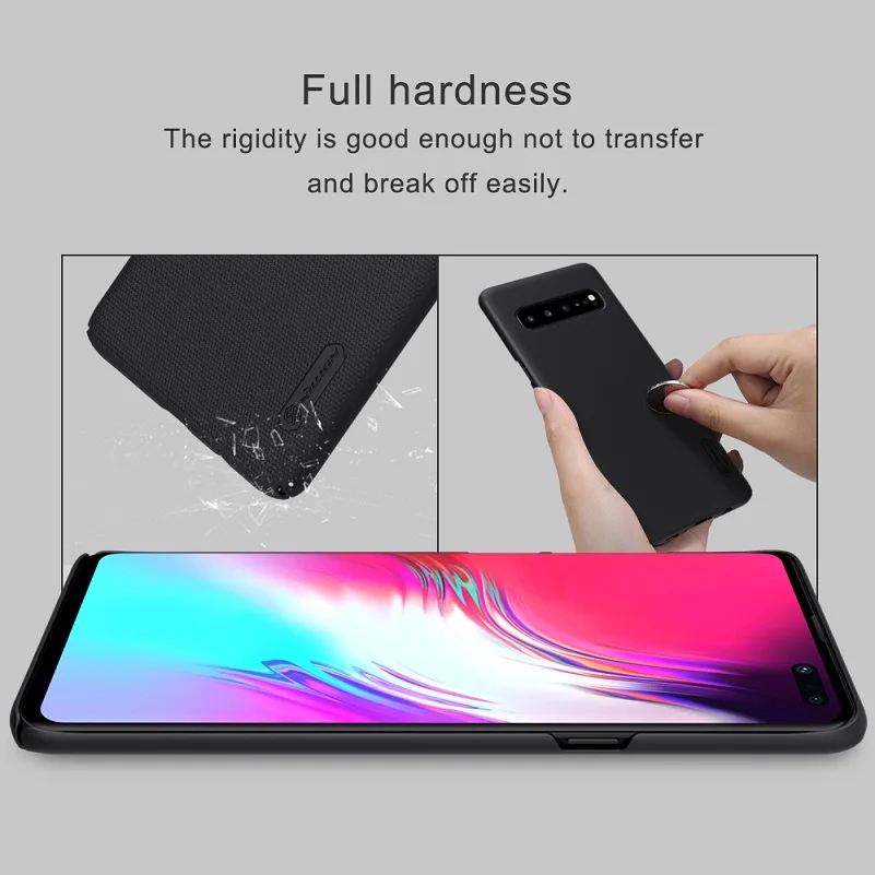 Чехол для samsung Galaxy S10 5G Матовый ПК Жесткий на заднюю панель Подарочный держатель