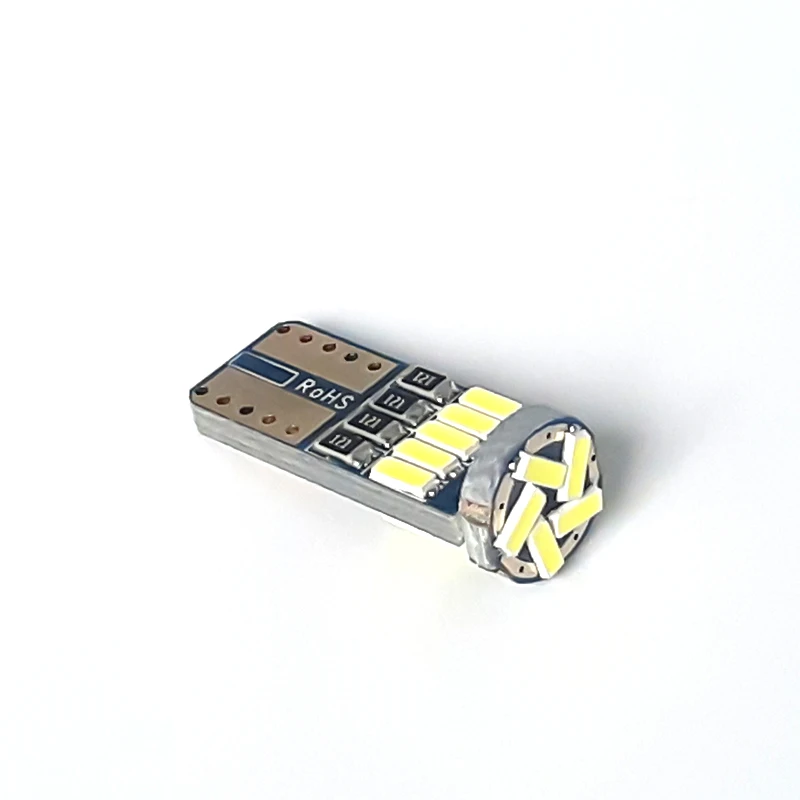 1 шт. T10 W5W светодиодный светильник для салона автомобиля SMD силиконовая