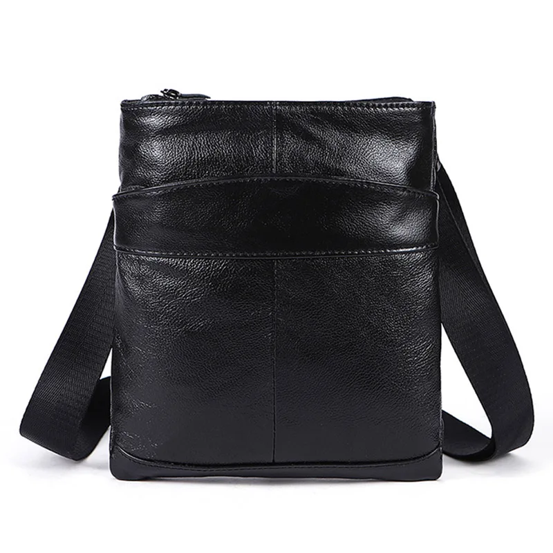 

Hot Sale Genuine Leather Men Bag Messenger Bags Casual Men'S Shoulder Bag Crossbody For Men Designer Handbag High Quality