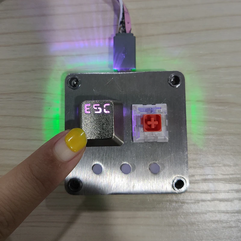 OSU мини Механическая RGB Клавиатура Cherry Box Switch Definable портативная винтажная металлическая игровая клавиатура с английским программным обеспечением