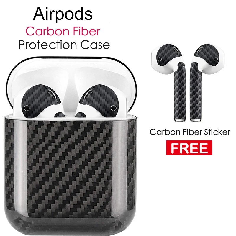 Ультратонкий чехол из настоящего углеродного волокна для Apple AirPods Pro беспроводные