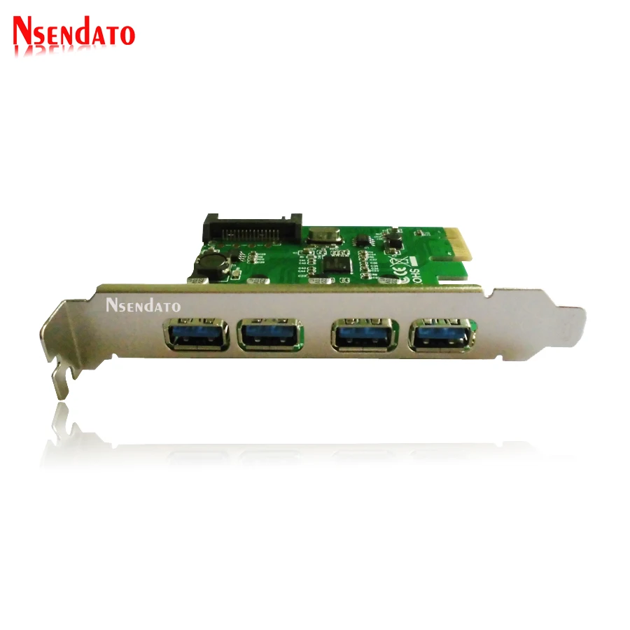Оригинальный адаптер N204 Plus ACS PCI-E к USB 3 0 с 4 портами плата расширения для внешнего