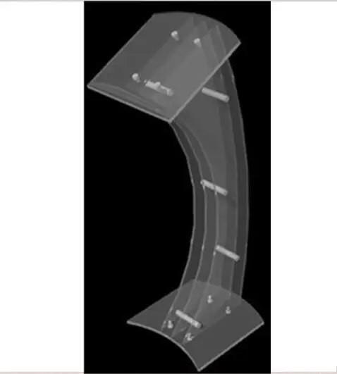 Прозрачная Современная люцитовая церковная кафедра трибуна акриловая Трибуна