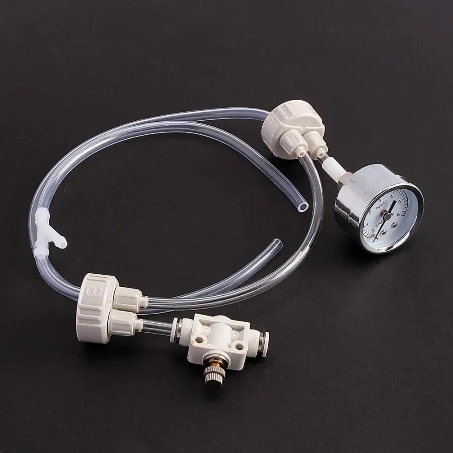 1 компл. Белый CO2 контроль DIY аквариума посаженный CO2 система Pro трубка клапан Guage бутылка комплект регулировки воды завод