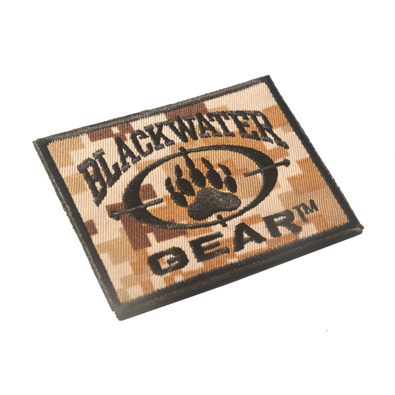 Тактическая нашивка в виде медведя BLACKWATER BEAR армейский военный Morale