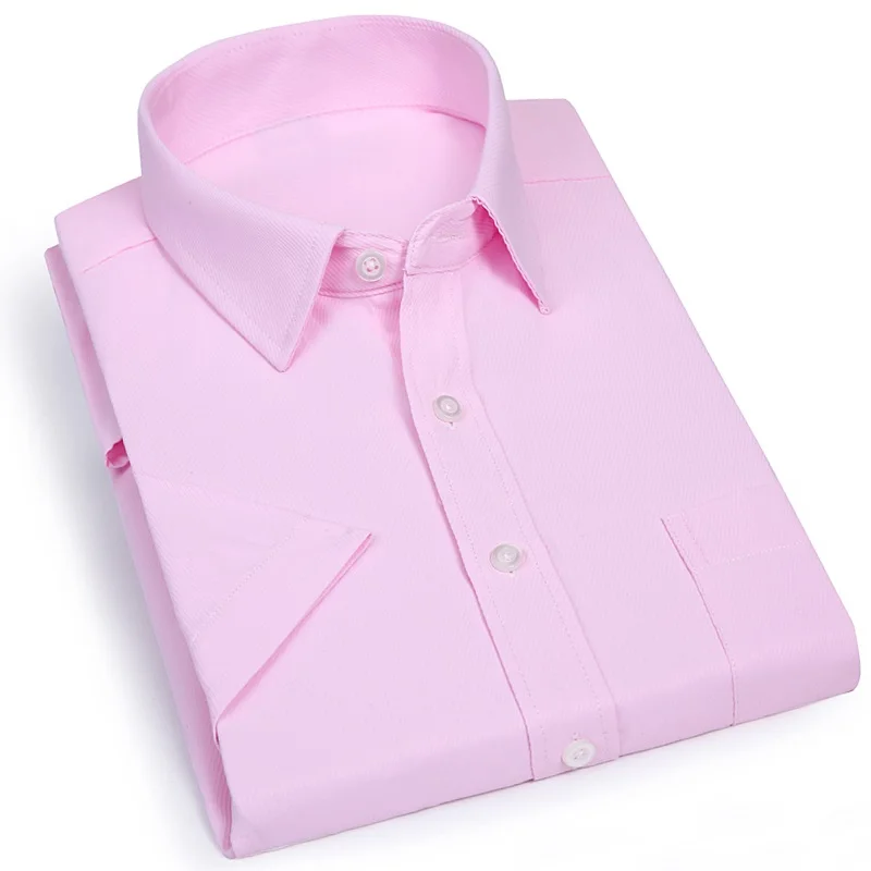 Мужские приталенные рубашки FAISIENS с коротким рукавом 8XL 10XL 12XL 14XL синий фиолетовый