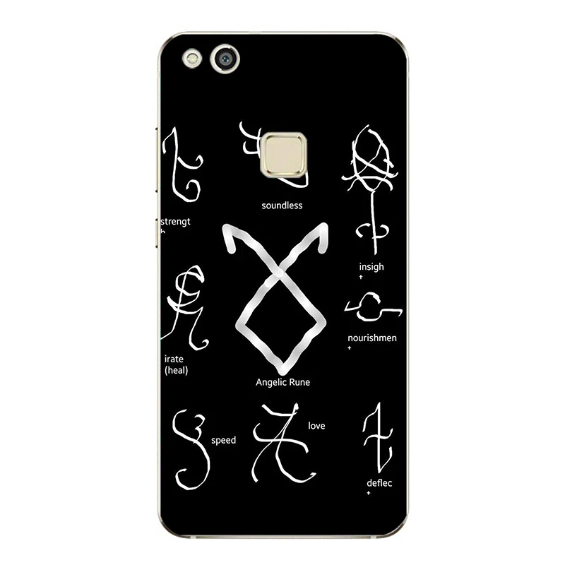 Мягкий силиконовый чехол для телефона Shadowhunters runes из ТПУ Huawei P9 P10 P20 Lite Mate 9 10 Honor V9 Por