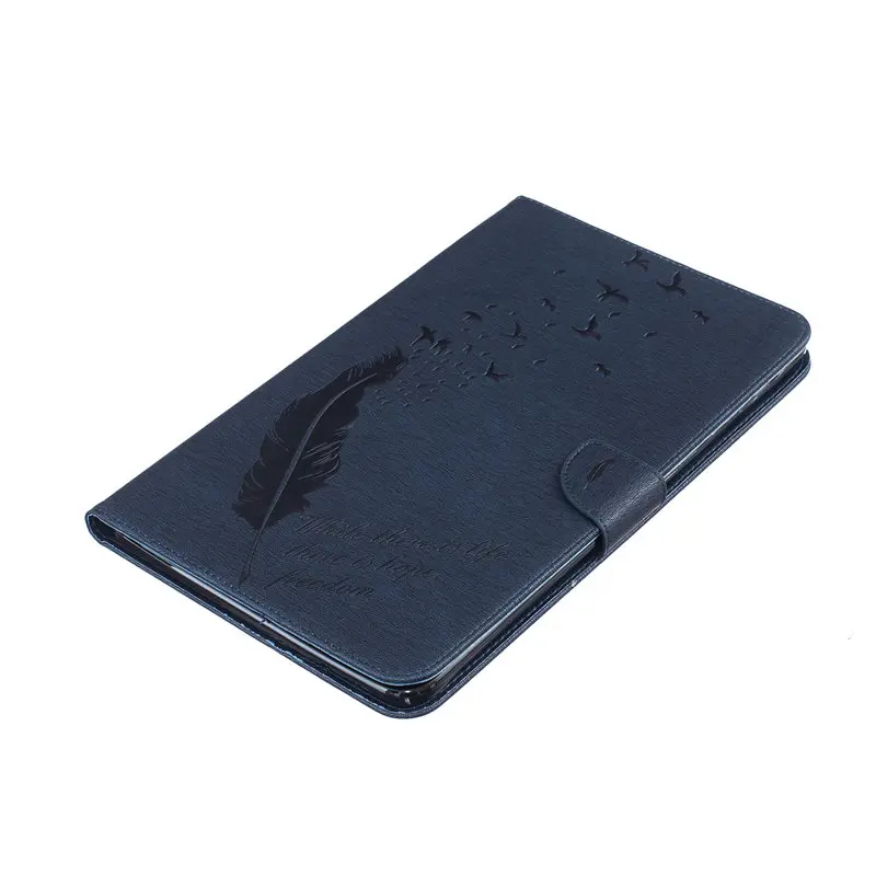 SM-T560 искусственная кожа Crazy Horse чехол Подставка для SAMSUNG Galaxy E 9,6 дюймов экран планшет T560 T561 SM-T561 модель чехол - Цвет: dark blue