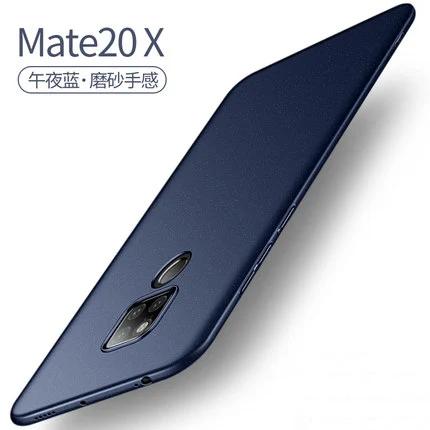 Цветной матовый чехол для huawei mate 20, Жесткий Чехол для huawei mate 20 Pro Funda для huawei mate 20 X 20X, сумка - Цвет: Mate 20 X blue