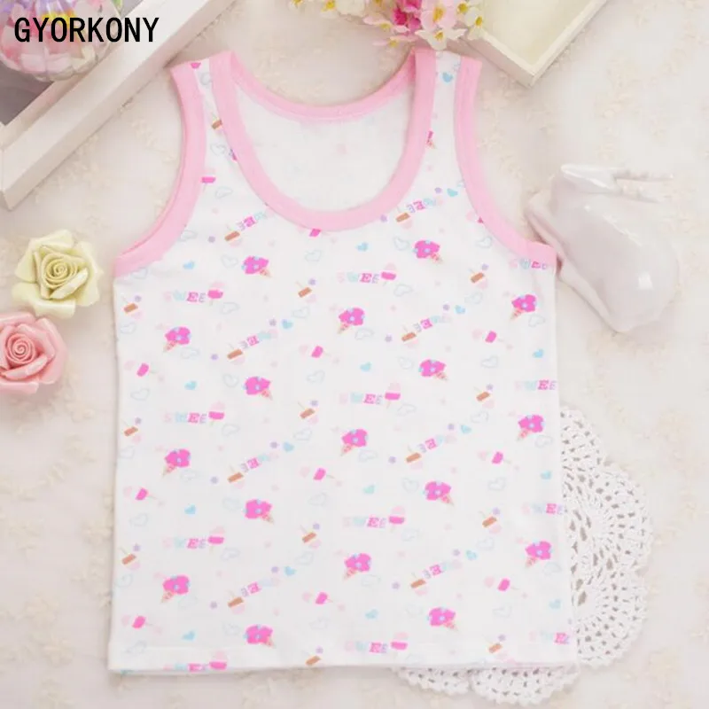 Детское нижнее белье модель 2017 года топ на бретельках для девочек летняя жилетка