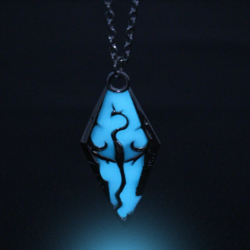 

Колье светящееся в темноте мужское, Ювелирное Украшение в стиле панк, Свиток для пожилых людей