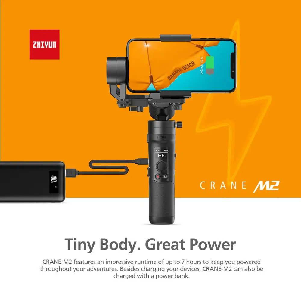 ZHIYUN CRANE M2 gimbalsдля смартфонов беззеркальные компактные экшн камеры Новое