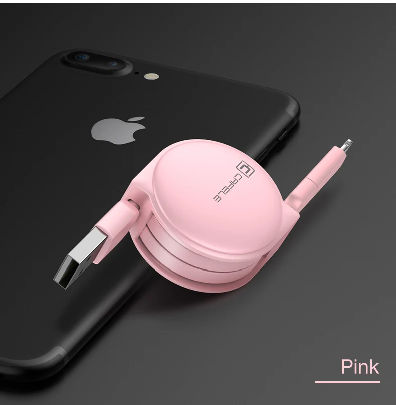 Cafele 1 м 2 в 1 USB кабель быстрой зарядки для iPhone 7 s 6 Micro Тип USB C кабель для Samsung S8 Xiaomi 6 Mi5 Кабели для мобильных телефонов