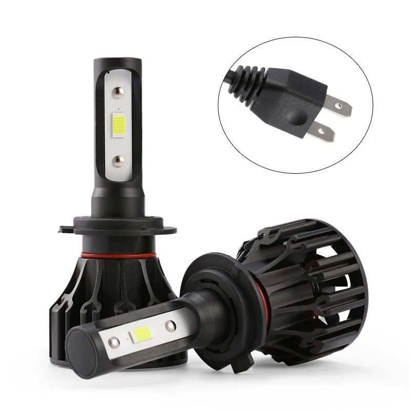 Auxmart светодиодный H7 H4 H11 H1 H3 H8 HB3 9005 HB4 9006 светодиодный лампы автомобиля Headligt 72W 8000lm 6500K светодиодный авто лампы H 7 11 4 светодиодный автомобильный светильник УАЗ