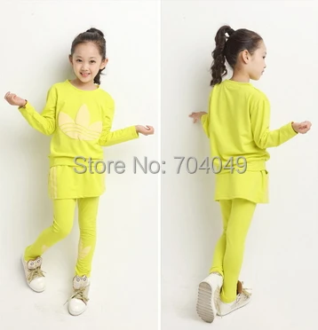 Бесплатная доставка ( толстовки + брюки ) / комплект новых детей спортивный мода