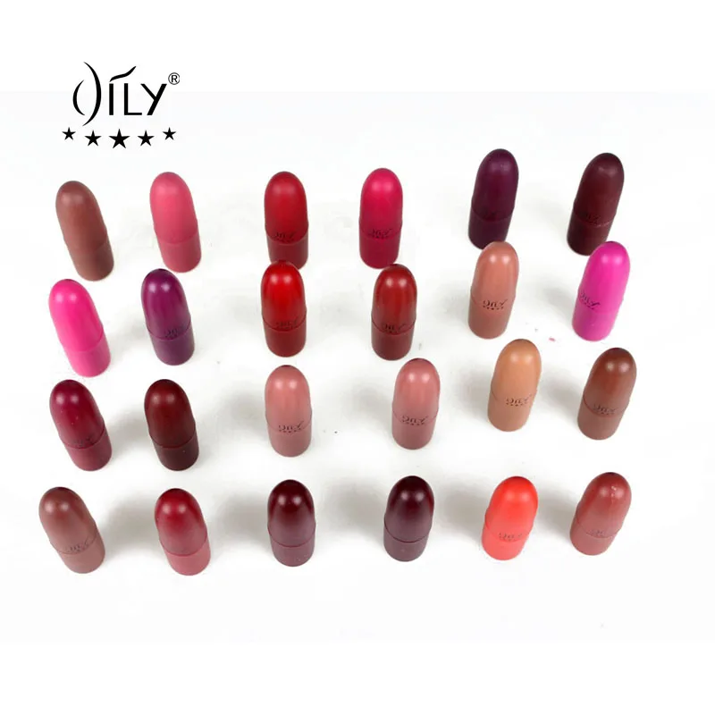 Водостойкая помада для макияжа NEW Beauty 24 цвета долговечный набор губ матовая