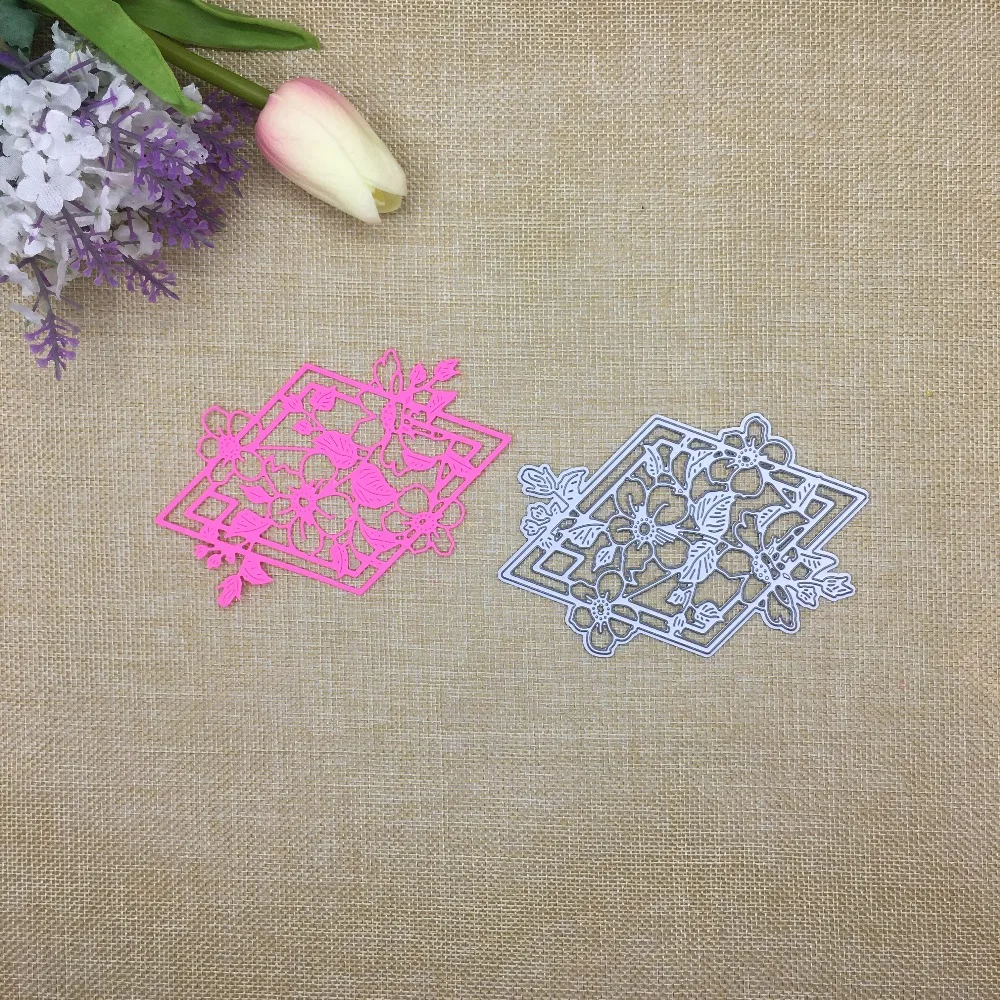

Julyarts Leaf Flower New 2019 Metal Cutting Dies Frame For Scrapbooking Troqueles Fustelle