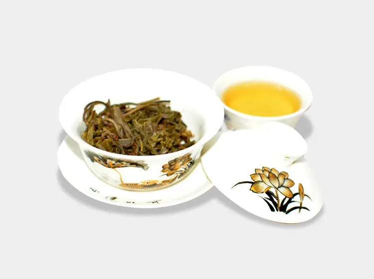 2005 puerh tea Bu Lang Ban Zhang old tree puer raw dry house storage 357g +Secret Gift+free shipping|gift box house|house uniquegift |