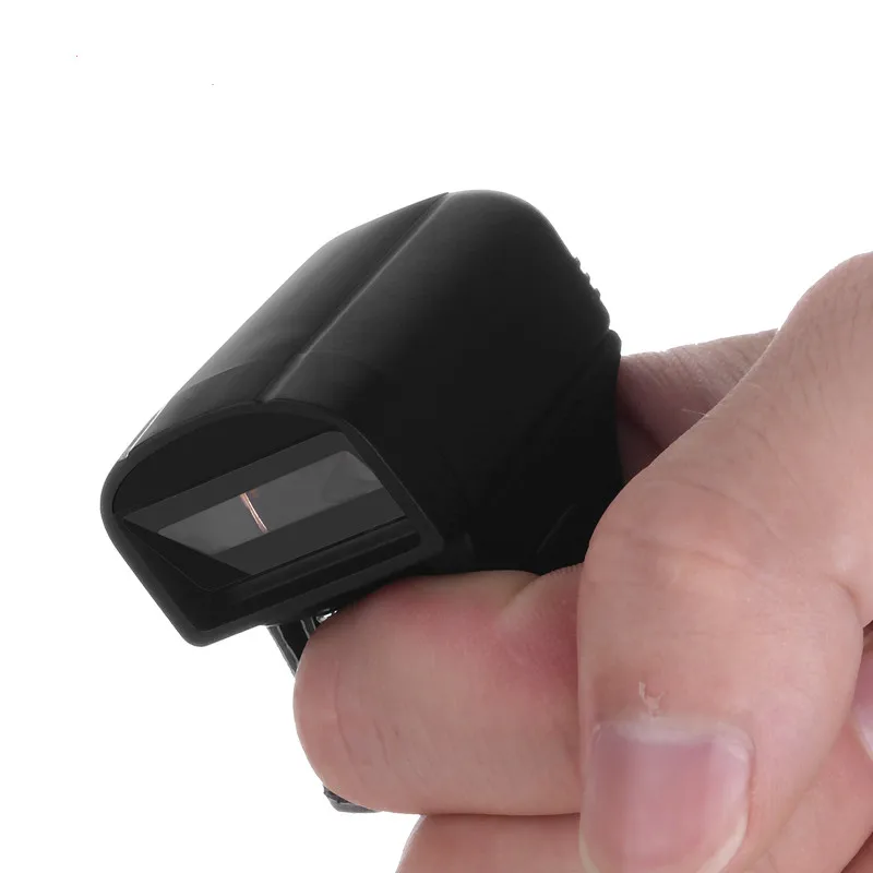Мини беспроводной Bluetooth 2D QR 1D CCD лазерный сканер штрих-кода в форме кольца Карманный считыватель штрих-кода для Android IOS Windows