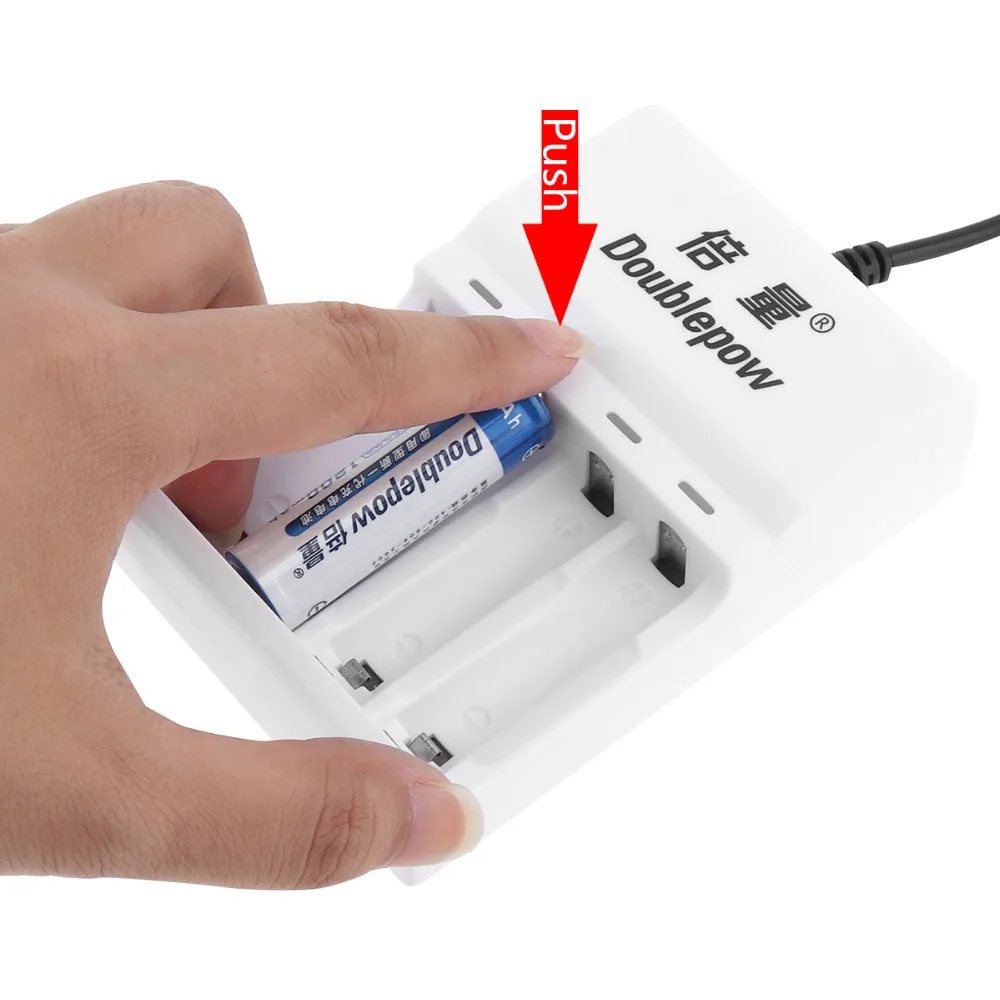 8 шт. Doublepow 1200 мАч Ni CD AA перезаряжаемая батарея + 4 слота USB AAA NiMH NiCD зарядное