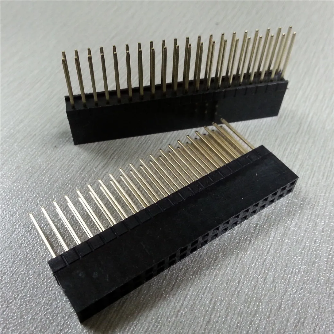 5 шт. PC104 2x20 контактный двойной прямой ряд гнездовой штырьковый штырь 2 54 мм