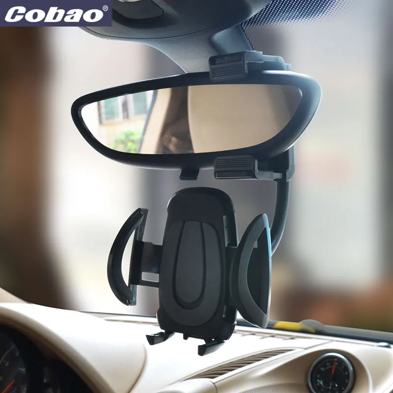 Cobao Универсальный Автомобильный зеркальный держатель для телефона с зеркалом