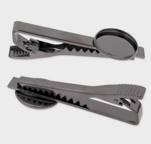 Зажим для галстука 50x с круглой окантовкой Пустые Настройки кабошона мужские