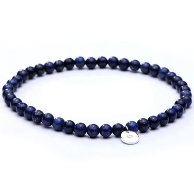 blue Mcllroy, очаровательный браслет, многослойный браслет из натурального камня с бусинами, браслет из лазурита, браслет для женщин и мужчин, браслеты для мужчин - Окраска металла: blue