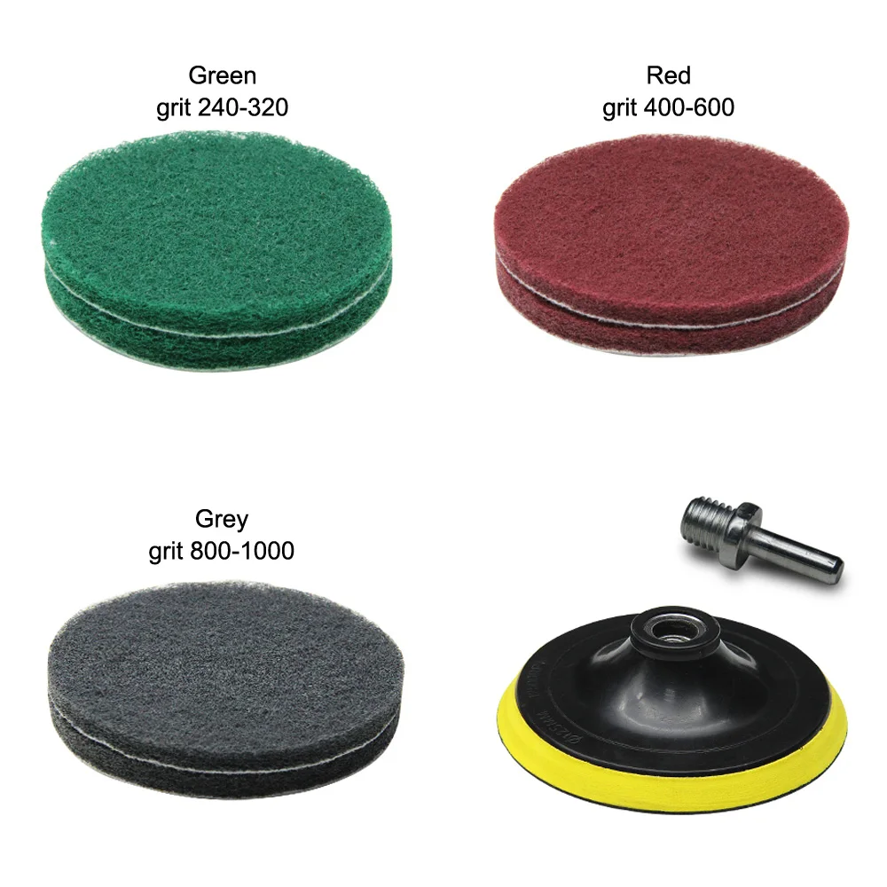 TASP 5 &quot125 мм дрель мощная щетка жесткая для плитки чистящие прокладки набор