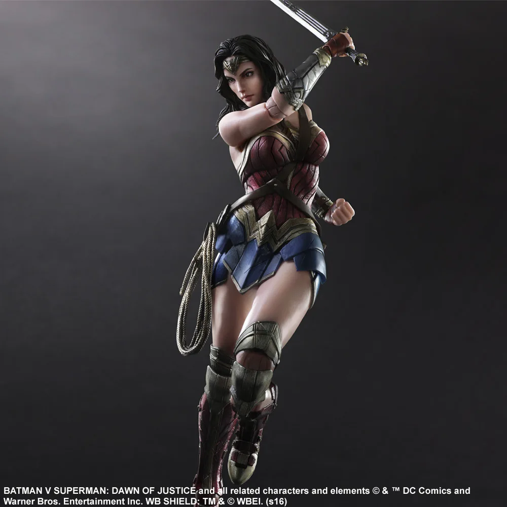 27 см чудо-женщина Лига Справедливости Play Arts DC супер герой ПВХ фигурка модель