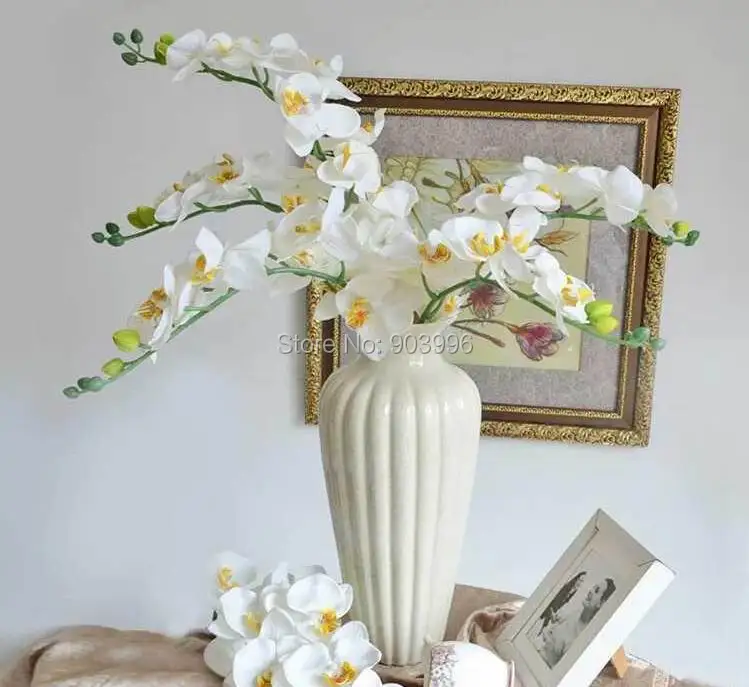 Goede Spr 30 Stks/partij Kunstmatige Vlinder Orchidee Zijde Bloem Bruiloft Tafel Centerpieces Bloemen Decoratie Zelfs Planning Gratis Verzending