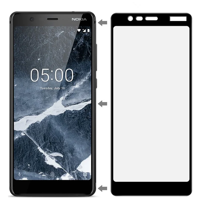 For Glass Nokia 5.1 Screen Protector Tempered 2018 2.5D Full Coverage Phone Film 5 | Мобильные телефоны и аксессуары