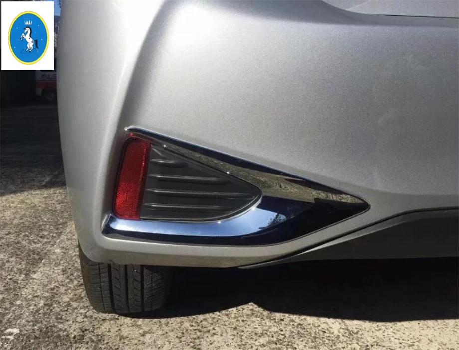 Yimaautotrims авто аксессуары для наружных задних противотуманных фар рамка крышки ABS подходит для Toyota YARIS/VITZ /яркий