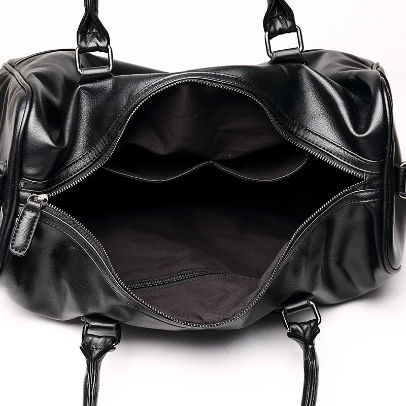 2018 Business Pouch Large Capacity Male Split Leather Weaving Totes Casual Hand Bags Multi-function Black Shoulder briefcase Bag |